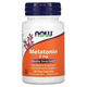 Мелатонин NOW Foods "Melatonin" здоровый цикл сна, 3 мг (60 капсул) - изображение 1