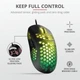 Ігрова міша Trust GXT 960 Graphin Ultra-lightweight RGB Black, 10000 DPI, 1000 Гц, 6 кнопок, OMRON, ультралегка 74 г - зображення 3