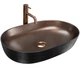 Умивальник Rea Cleo 60,5x41 black/copper brush (REA-U6383) (00138362) - изображение 1
