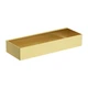 Поличка настінна одноярусна нержавіюча сталь 30x5 см Omnires brushed brass (00140455) - зображення 1