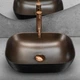 Умивальник Rea Belinda 33x46,5 black/copper brush (REA-U6384) (00138322) - изображение 4