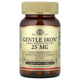 Мягкое железо SOLGAR "Gentle Iron" легкоусвояемое в виде хелатного бисглицината железа, 25 мг (90 растительных капсул) - изображение 1