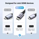 Кабель мультимедийный HDMI M to HDMI mini M 2.0m 8K HD163 black Ugreen (15515) UGREEN 15515 973134 - изображение 6