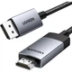 Кабель мультимедійний DisplayPort M to HDMI M 2.0m V2.0 4K60Hz DP119 black Ugreen (15774) UGREEN 15774 939471 - зображення 1
