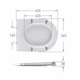 Сидіння для унітазу Qtap (Taurus 520) 455x365x38 мм, White, з мікроліфтом, Slim Duroplast, Quick Release QTSC179W49384 - изображение 2