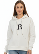 Стильное женское худи белого цвета со стразами Oversize S-XL - изображение 1
