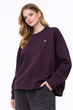 Стильний жіночий світшот у бордовому кольорі Oversize S-L - зображення 2