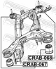 Сайлентблок підрамника Febest (CRAB-068) - зображення 3