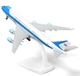 Модель літака Boeing 747-200BVC-25A Air Force One 1:300 металева лита колекційна модель борта №1 США 20 см - зображення 6