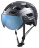 Велошлем Cairn Quartz Visor LED USB shiny shadow (52-58) - изображение 4