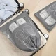 Чохол для зберігання та перевезення взуття Shoe Bag на затяжках, з віконцем 27 х 36 см (WW58742-3) Сірий - зображення 4