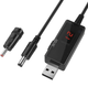Кабель для роутера USB/DC connector 1 м 9 V/12 V чорний - изображение 1