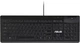 Klawiatura przewodowa ASUS Smart Card Keyboard KU100 Black (90XB05E0-BKB010) - obraz 1