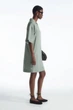 Сукня жіноча COS open-collar linen shirt dress 1227041001 36 Зелений - изображение 2