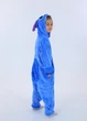 Пижама кигуруми Стич для девочек Kigurumi на молнии синий для детей и подростков 130-140 см (2074K1153) - изображение 5