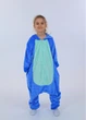Пижама кигуруми Стич для девочек Kigurumi на молнии синий для детей и подростков 130-140 см (2074K1153) - изображение 6
