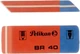 Ластик гумовий Pelikan BR40 для олівців універсальний офісний шкільний 58×20 мм 2 шт синій та червоний - зображення 3