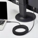 Кабель HDMI 10м черный волоконно-оптический плетеный 4K 60Гц 18 Гбит Ethernet ARC совместим с телевизором и - изображение 2
