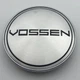 Колпачок с логотипом Vossen 60мм 56 мм хром заглушка в диск - изображение 2