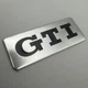 Наклейка GTI VW Volkswagen (Фольксваген) металлическая 85 мм 35 мм шильдик табличка - изображение 1