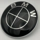 Значок BMW 82 мм. Эмблема БМВ на капот и багажник 51148132375 82 мм знак черная - изображение 1