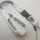Брелок для ключів із карабіном шнурок на шию ремінець Toyota тойота білий - зображення 2