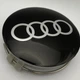 Колпачок с логотипом Audi 75 мм 70 мм черная для оригинальных дисков Mercedes ауди мерседес - изображение 1