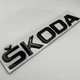 Таблички шильдики эмблема надписи Oktavia Skoda (шкода) черные 150 мм 25 мм шкода октавиаоктавия - изображение 3