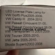 Подсветка номера skoda VW Passat B5 Caddy Golf Transporter T5 T6 LED шкода фольцваген Volkswagen 2 штуки - изображение 2