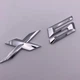 Емблема (наклейка, шильдик, логотип, літери) кришки багажника X5 BMW (БМВ) хром табличка 180 мм 30 мм - зображення 3