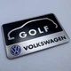 Наклейка Rline VW Volkswagen (Фольксваген) Golf металлическая 80 мм 50 мм шильдик табличка гольф - изображение 4