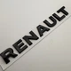 Надпись Renault (Рено) на кузов шильдик табличка металл 160 мм 20 мм эмблема на багажник черный - изображение 2