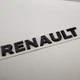 Надпись Renault (Рено) на кузов шильдик табличка металл 160 мм 20 мм эмблема на багажник черный - изображение 3