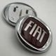 Емблема значок на капот Fiat Фіат 95 мм червоний хром - зображення 1
