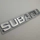 Subaru шильдик 155 мм 23 мм табличка субару напис хром метал - зображення 1