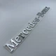 Табличка Mercedes-Benz (мерседес) шильдик емблема напис хром на кришку багажника 223 мм 28 мм - зображення 1