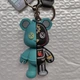 Брелок Ведмедик робот бірюзово-чорний Bearbrick Bear Brick - зображення 6