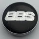 Колпачок с логотипом BBS 60 мм 56 мм заглушка в диск черная - изображение 2
