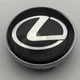 Колпачок с логотипом Lexus черные 59 мм 55 мм лексус заглушка в диск - изображение 2