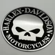 Металлический шильдик эмблема ЧЕРЕП Харли Дэвидсон Harley Davidson 90 мм Motorcycles 9 см - изображение 3
