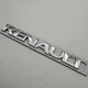 Напис Renault (Рено) на кузов шильдик табличка метал 145 мм 17 мм емблема на багажник хром - зображення 1
