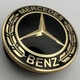 Колпачок на диски Mercedes Benz 75 мм 70 мм A1704000025 черный с золотом мерседес заглушка - изображение 1