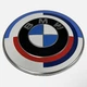 Значок BMW 82mm Эмблема БМВ на капот багажник 51148132375 82 мм Юбилейная 50 лет Yeas performance Mpower - изображение 2