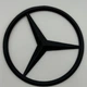 Эмблема шильдик Mercedes-Benz (Мерседес)70 мм на крышку багажника черный глянец знак - изображение 2