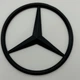 Эмблема шильдик Mercedes-Benz (Мерседес)70 мм на крышку багажника черный глянец знак - изображение 1