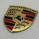 Наклейка Porsche металл порше табличка шильдик на кузов авто 55 мм 69 мм - изображение 1