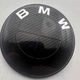 Значки BMW 82 мм і 74 мм.емблеми БМВ на капот і багажник 51148132375 82 мм і 74 мм чорні карбон - зображення 8