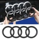 Эмблема на решетку Audi 273 мм 96 мм черная ауди - изображение 5