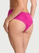 Женские трусики Victoria's Secret (255223784414) Cotton Shadow Stripe Lace-Waist Cheeky XL розовые - изображение 2