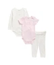 Дитячий комплект Calvin Klein 2 боді та штани 1159854704 (Молочний/Рожевий 0-3M) на зріст 56-61 см - зображення 1